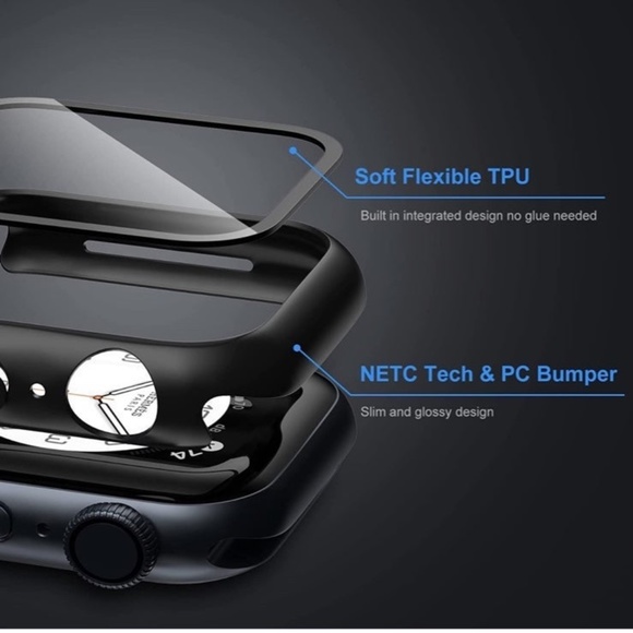 2 Case Set & 6 Pack Screen Protector Compatible with Apple Watch Series 7 41mm - Picture 11 of 11